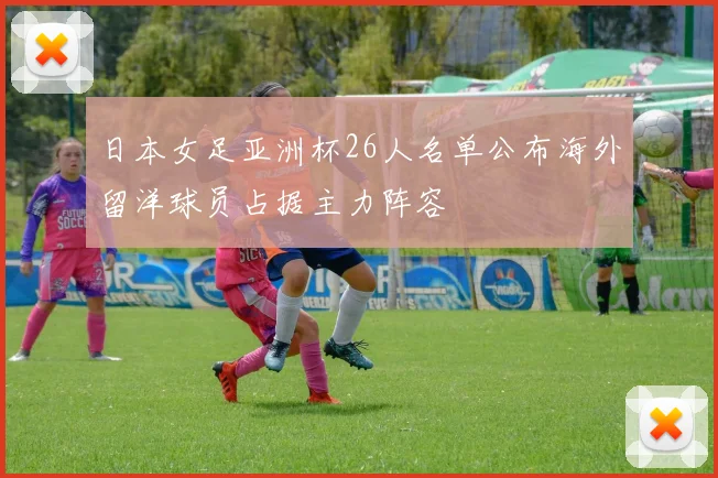 日本女足亚洲杯26人名单公布海外留洋球员占据主力阵容